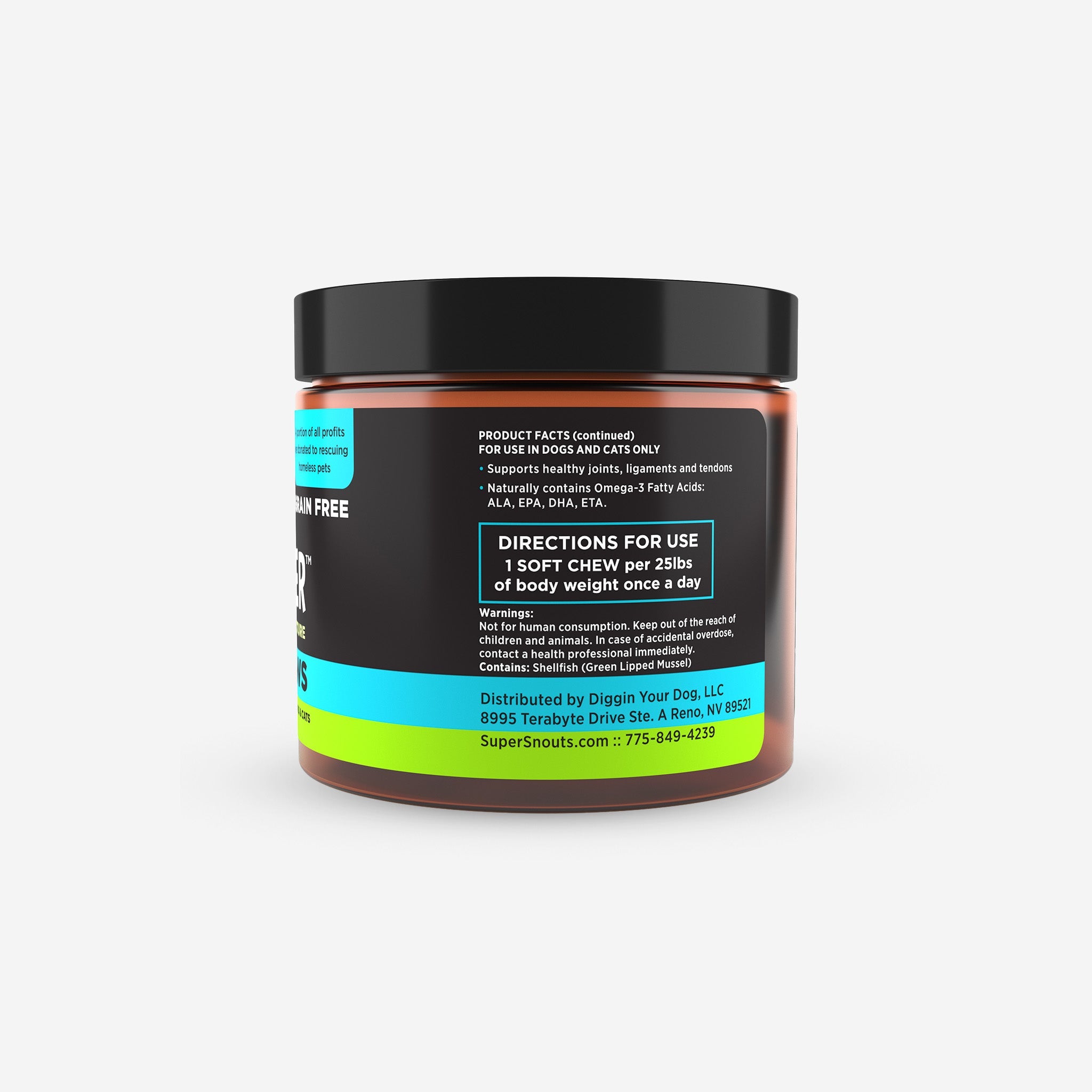 Super Snouts Joint Power Mobility Chews 60ct for Dogs & Cats