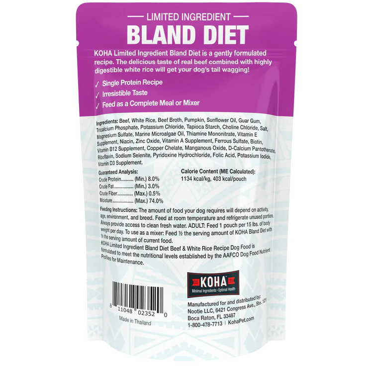 Koha Limited Ingredient Bland Diet Wet Food for Dogs