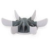 Messy Mutts Universal Slow Feeder Bowl Insert with Suction 7.5" Grey