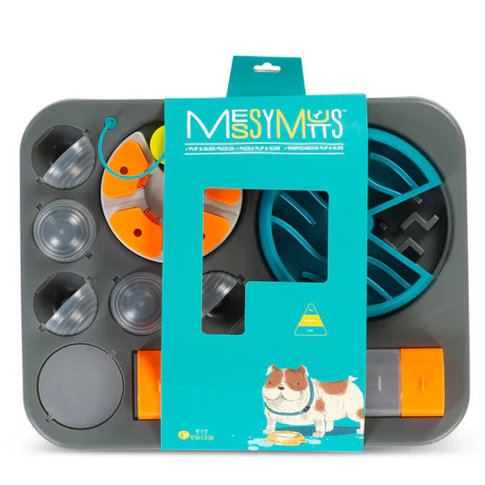 Messy Mutts Flip'n Slide Interactive Puzzle Feeder for Dogs