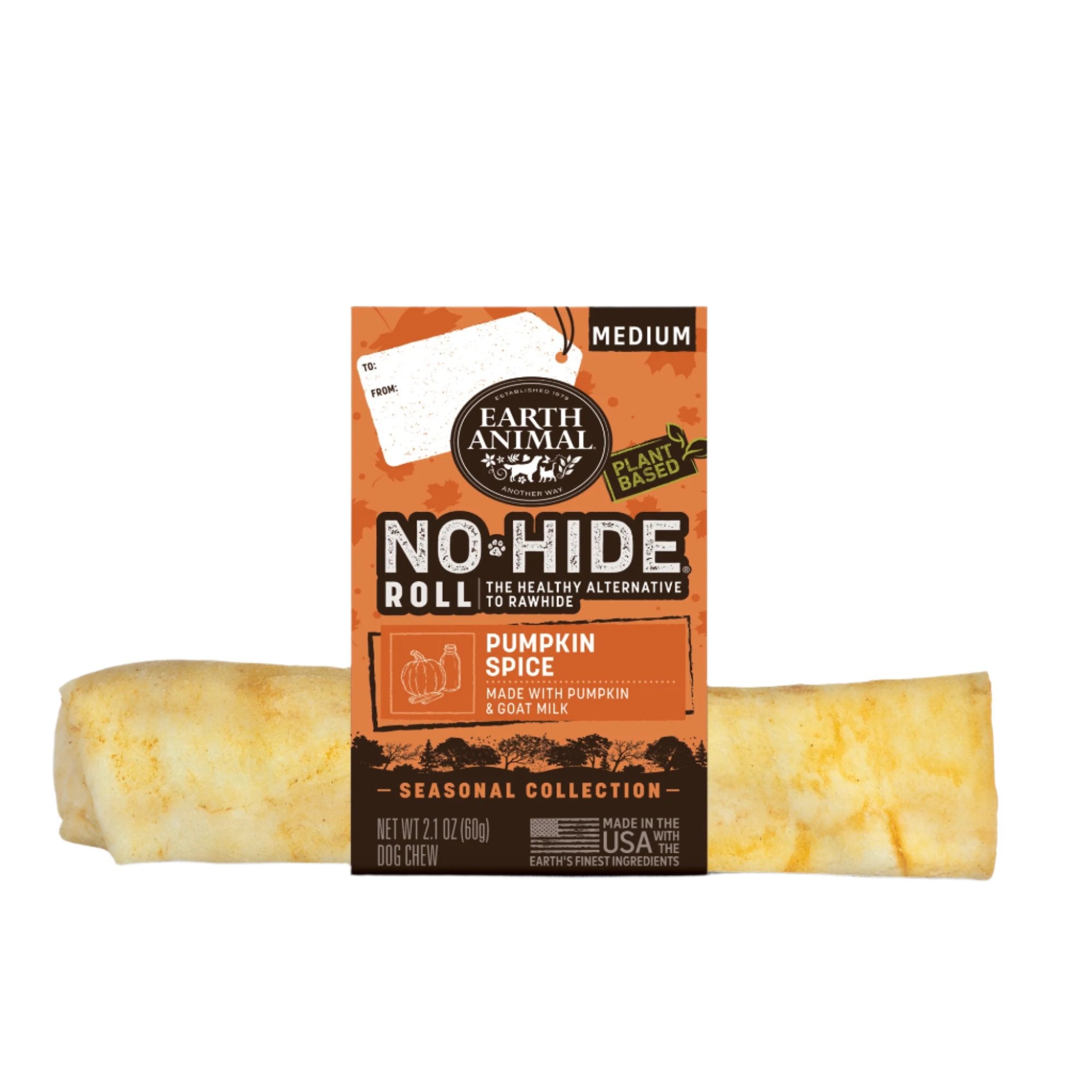 Earth Animal No Hide Seasonal Pumpkin Spice Recipe Chew Treat