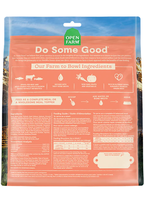 Open Farm RawMix Tide & Terrain Freeze-Dried Raw Dog Food