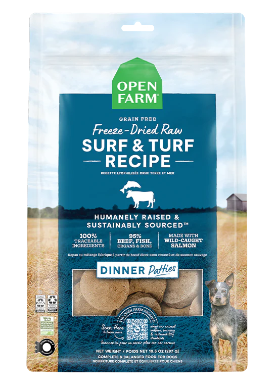 Open Farm Freeze-Dried Raw Surf & Turf Dog Food