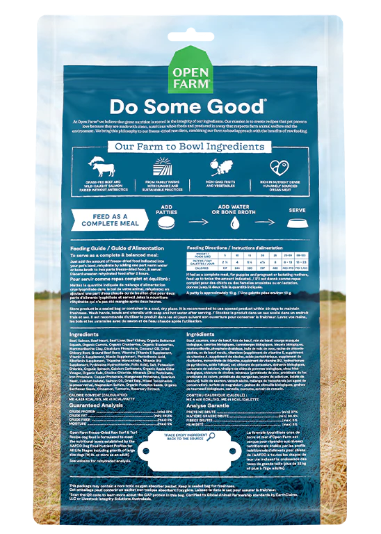 Open Farm Freeze-Dried Raw Surf & Turf Dog Food