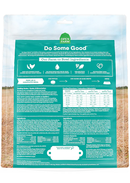 Open Farm Freeze-Dried Raw Puppy Dog Food