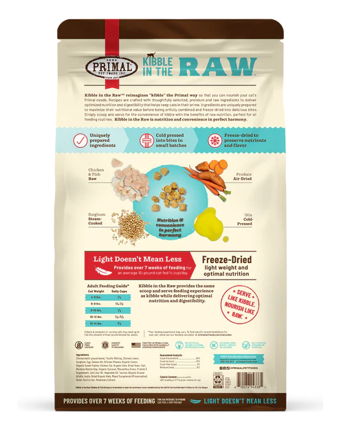 Primal Cat Kibble in the Raw Cat Food