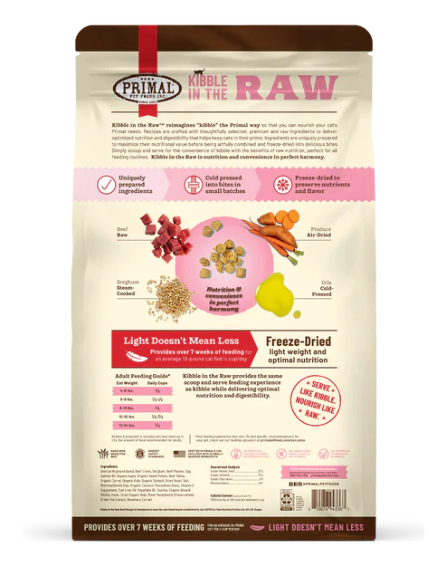 Primal Cat Kibble in the Raw Cat Food