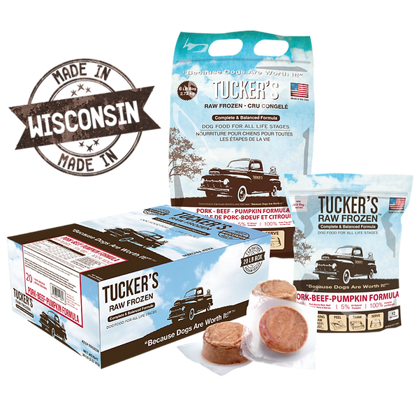 Tucker's Pork, Beef, & Pumpkin Raw Frozen Dog Food