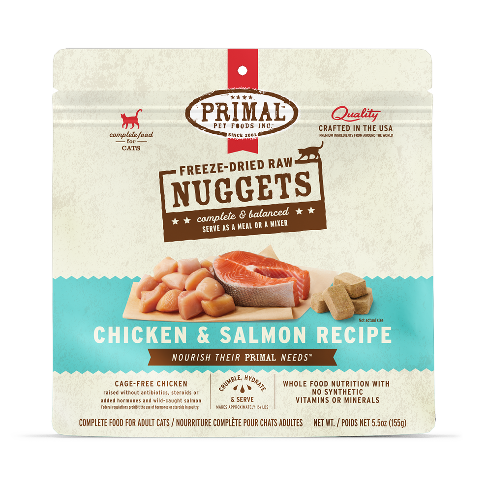 Primal Raw Freeze-Dried Chicken & Salmon Cat Food