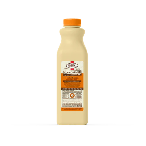 Primal Raw Frozen Goat Milk + 32oz for Dogs & Cats