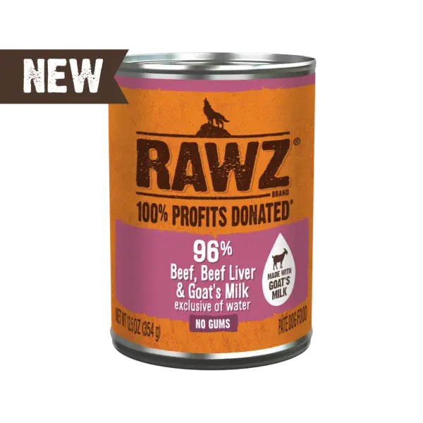 Rawz 96% Recipe with Goat Milk Canned Dog Food
