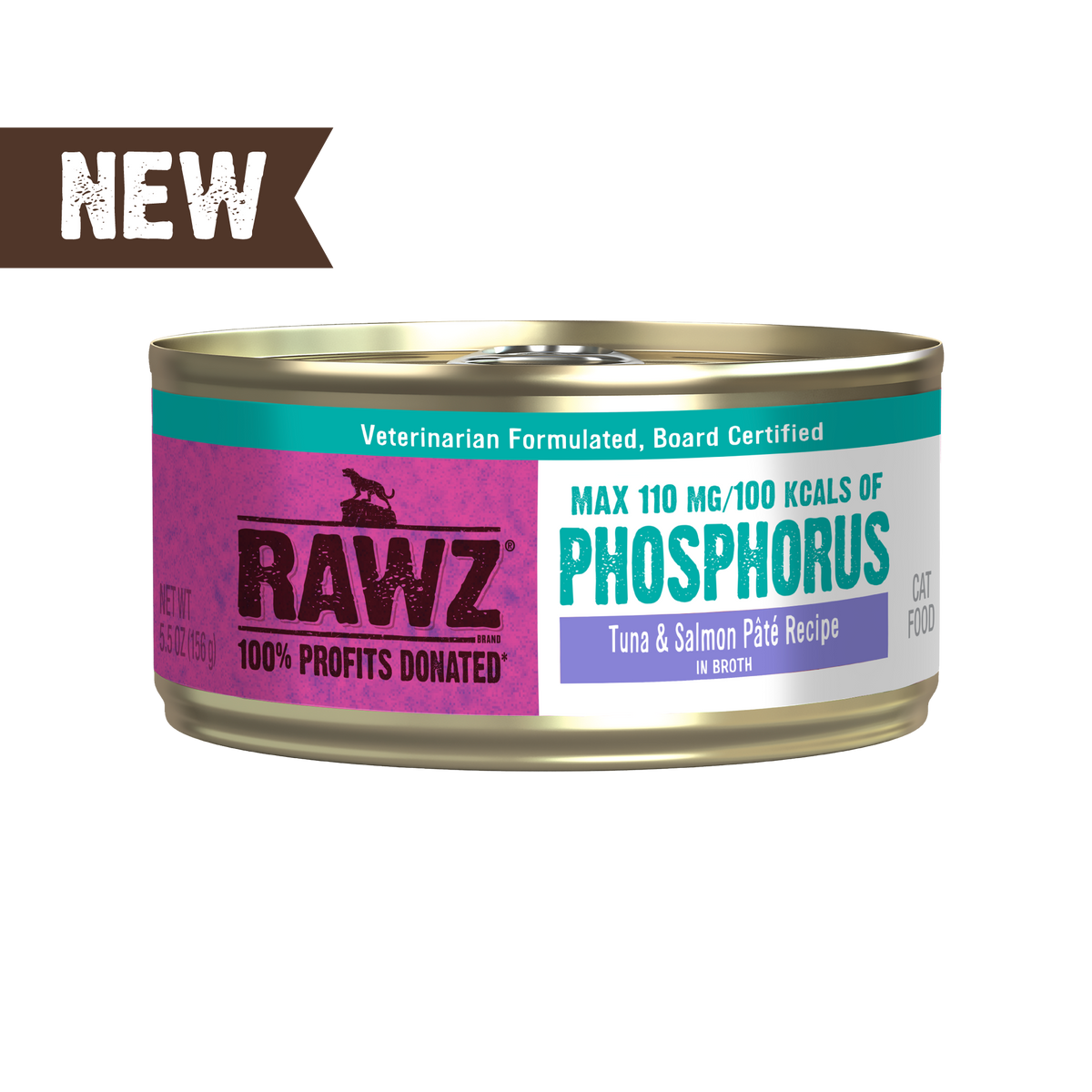 Rawz Lower Phosphorus 5.5oz Canned Cat Food