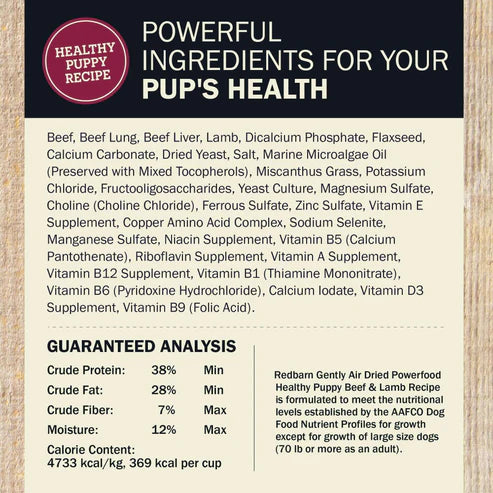 Redbarn Air-Dried Powerfood Puppy Dog Food