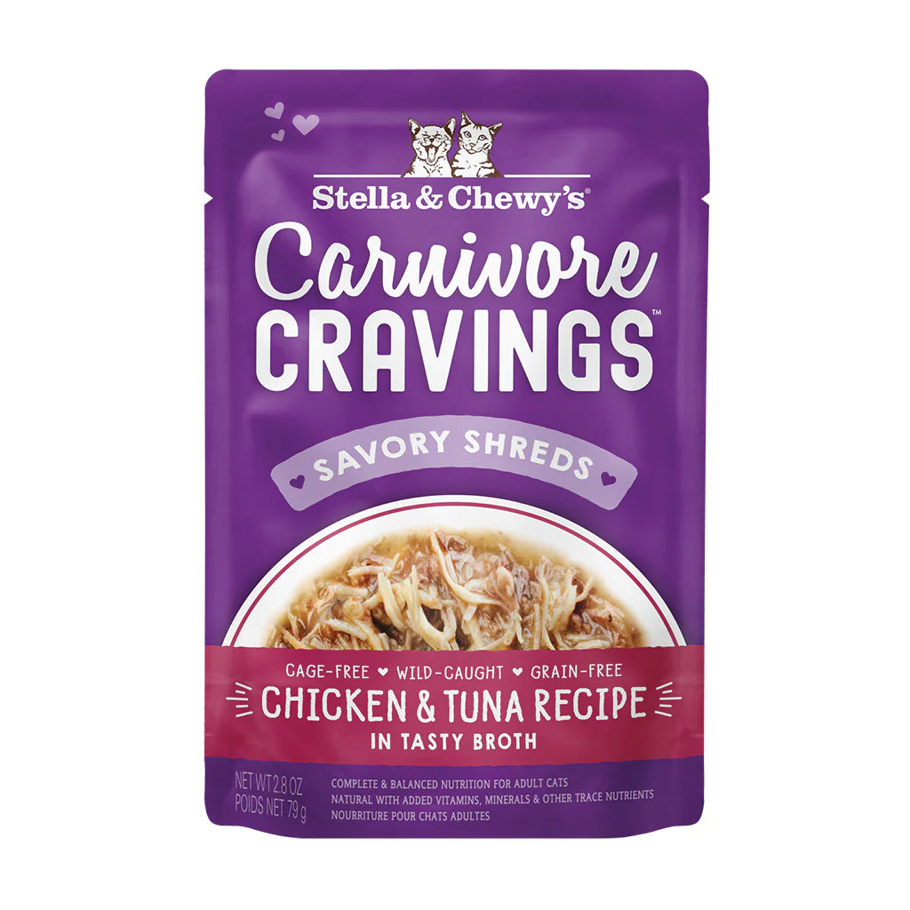 Stella & Chewy's Carnivore Cravings Shreds Wet Cat Food Pouch 2.8oz