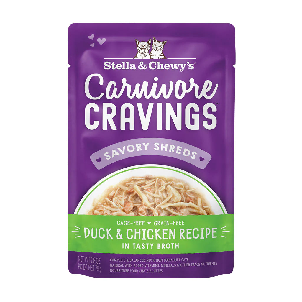 Stella & Chewy's Carnivore Cravings Shreds Wet Cat Food Pouch 2.8oz