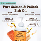 Natural Dog Company Wild Alaskan Salmon Oil for Dogs & Cats