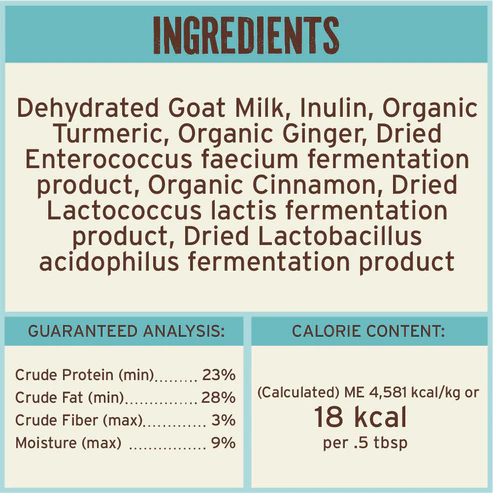 Primal Dehydrated Goat Milk for Cats and Dogs