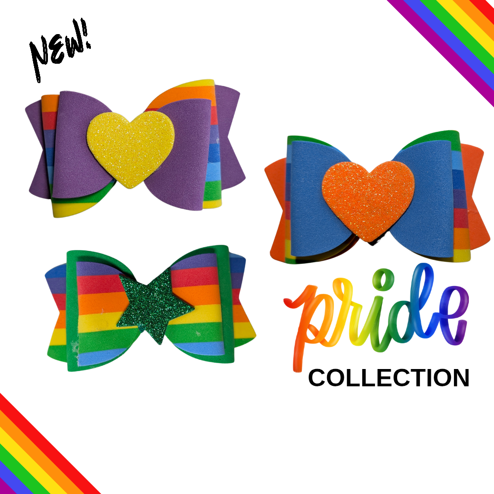 Sparky & Co Rainbow Pride Bow Collar Charm