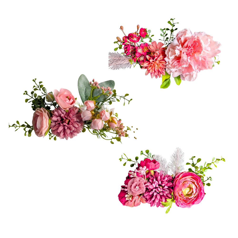 Sparky & Co Garden Party Flower Corsage Collar Accessory