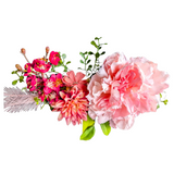 Sparky & Co Garden Party Flower Corsage Collar Accessory