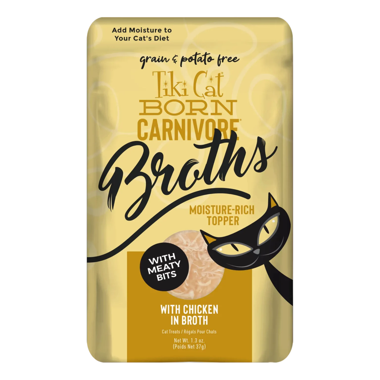 Tiki Pet Broths Wet Cat Food Pouch