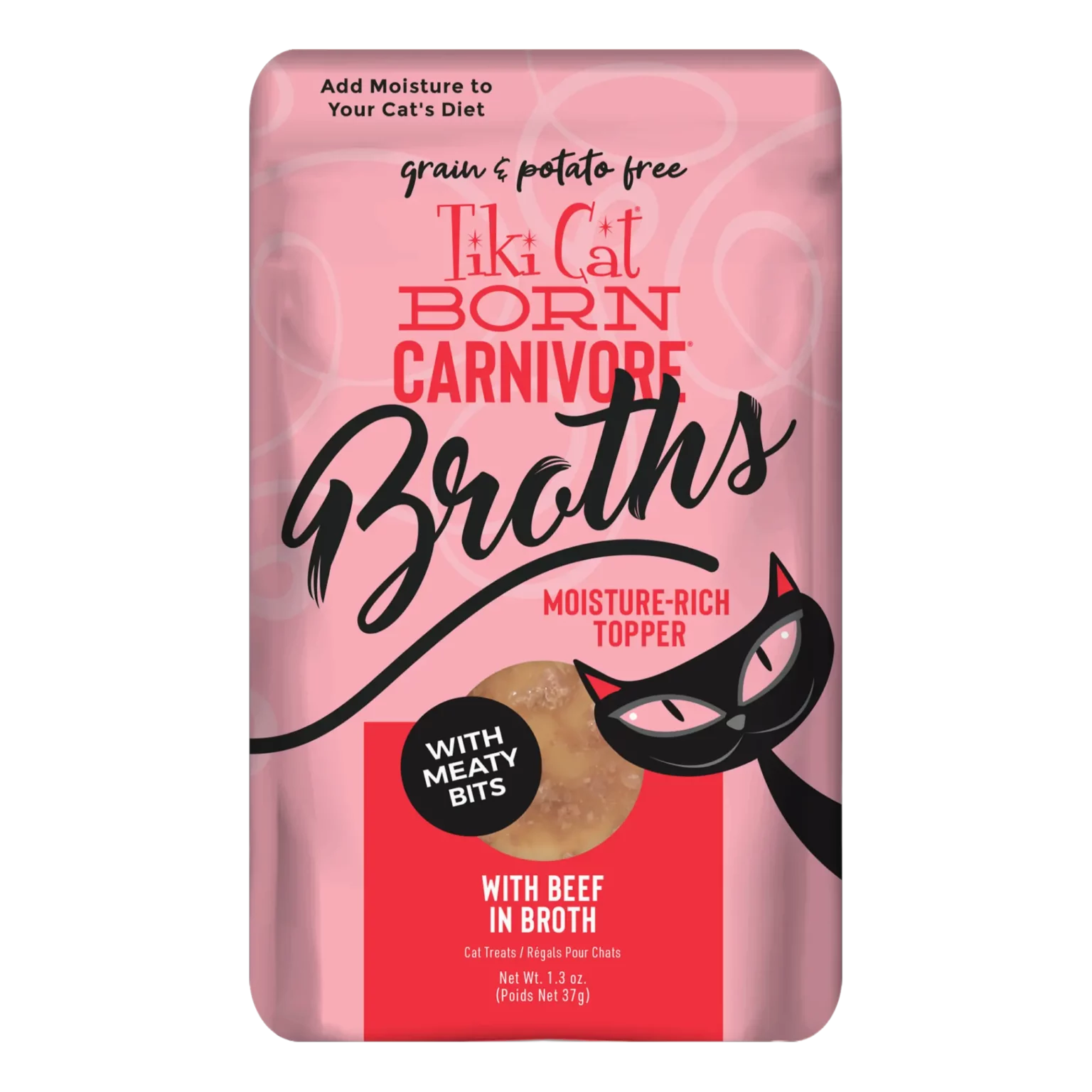 Tiki Pet Broths Wet Cat Food Pouch