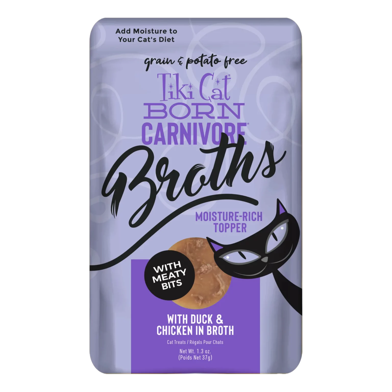Tiki Pet Broths Wet Cat Food Pouch