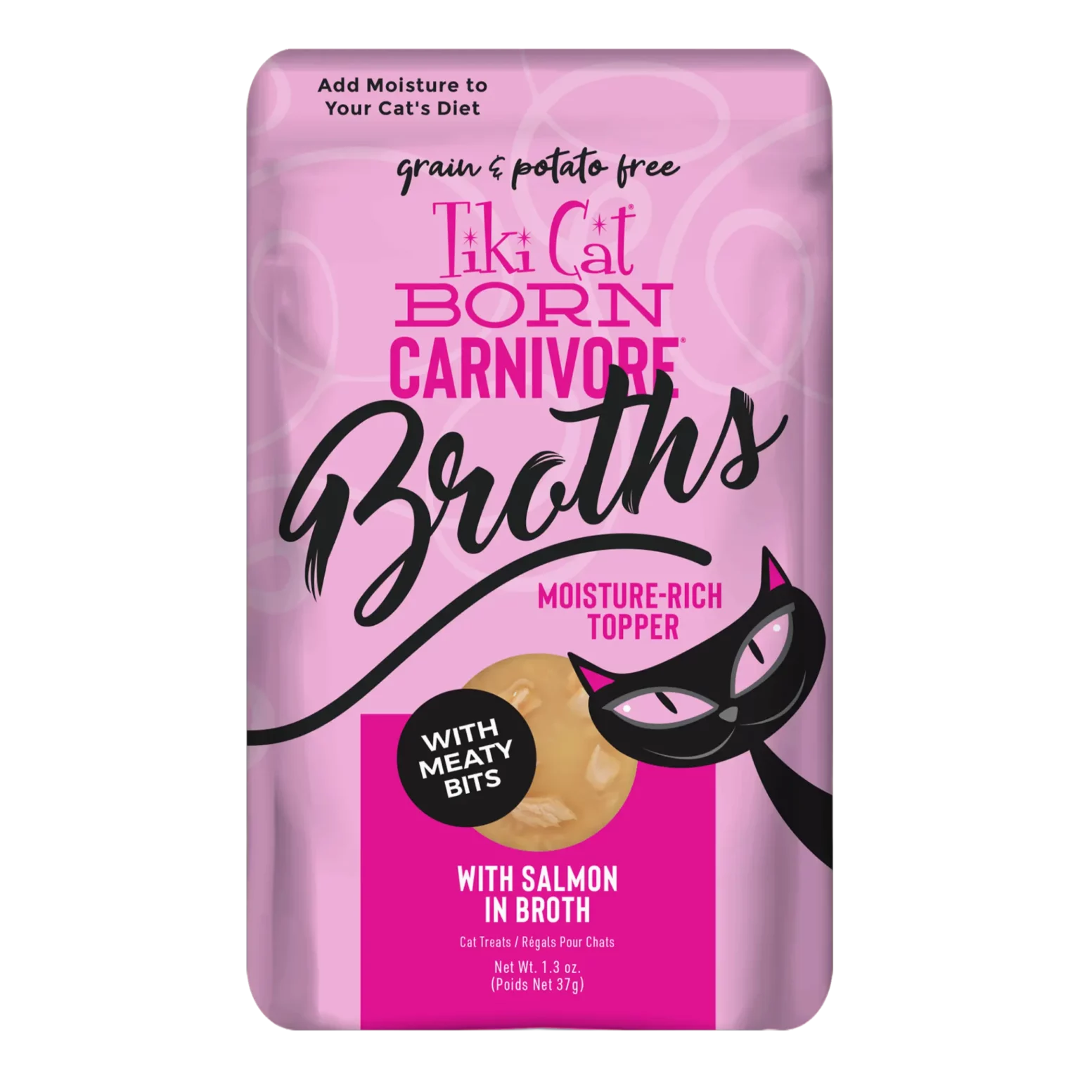 Tiki Pet Broths Wet Cat Food Pouch