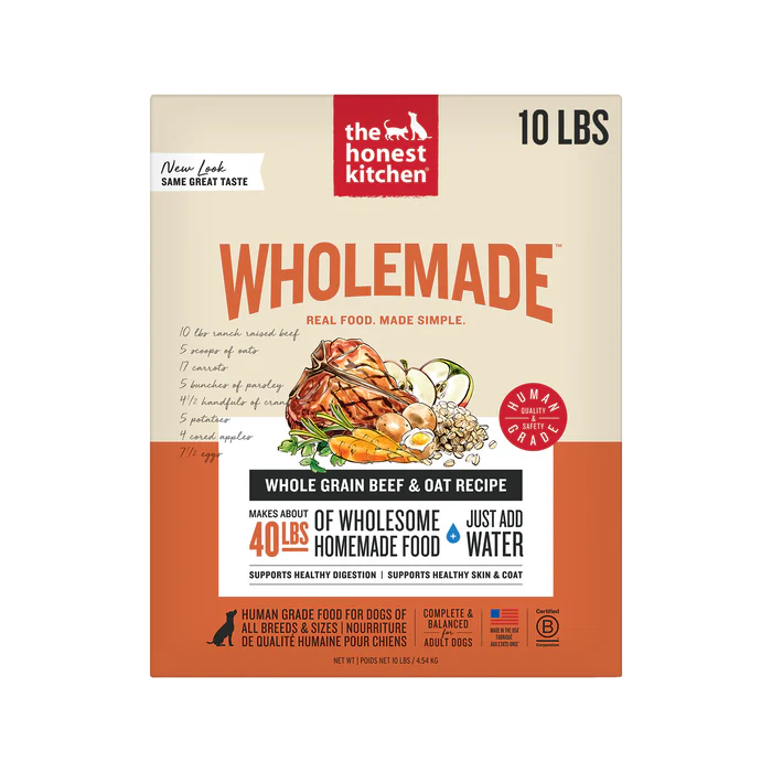 Honest Kitchen Wholemade Whole Grain Beef Dehydrated Dog Food