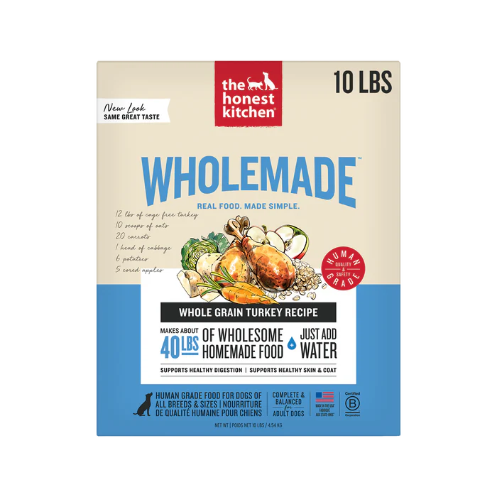 Honest Kitchen Wholemade Whole Grain Turkey Dehydrated Dog Food