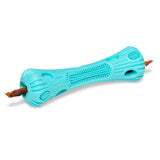 Messy Mutts Totally Pooched Stuff n' Brush Stick 9" Dog Toy