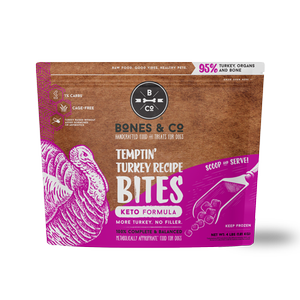 Bones & Co Keto-Approved Recipe Bites Raw Frozen Dog Food