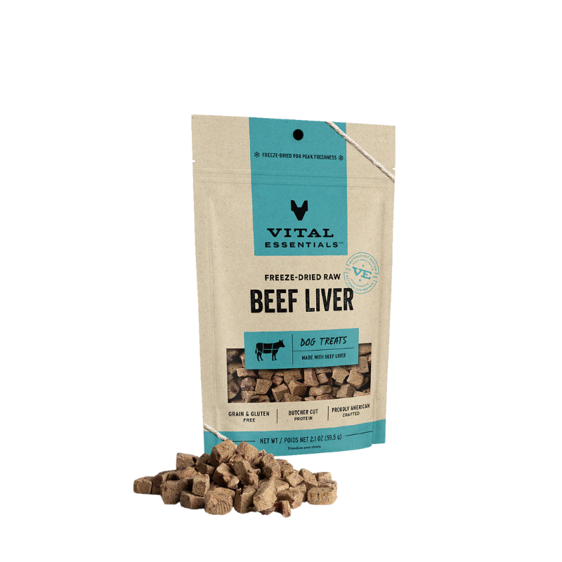 Vital Essentials Freeze-Dried Beef Liver Dog Treats