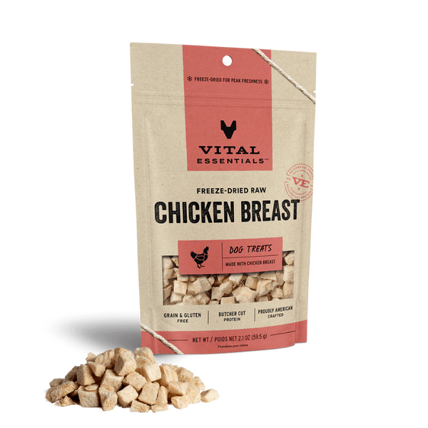 Vital Essentials Freeze-Dried Chicken Breast Dog Treats