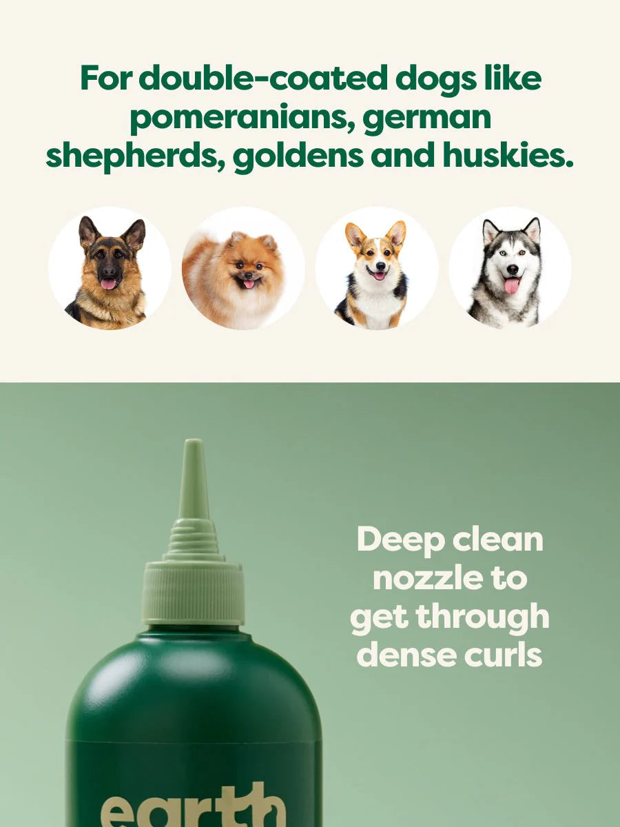 Earth Rated Grooming Double Coat 3-in-1 Dog Shampoo