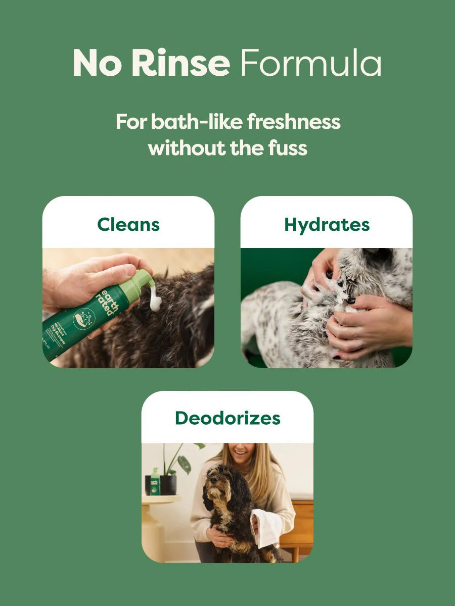 Earth Rated Grooming No-Rinse Dog Shampoo 7oz