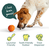 Woof Flyball 2-in-1 Fetch Ball Puzzle Dog Toy