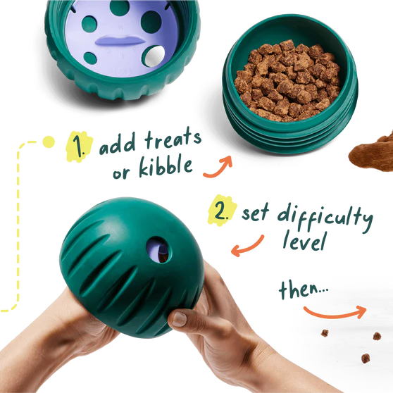 Woof Walkabout Slow Feeder Treat Puzzle Dog Toy