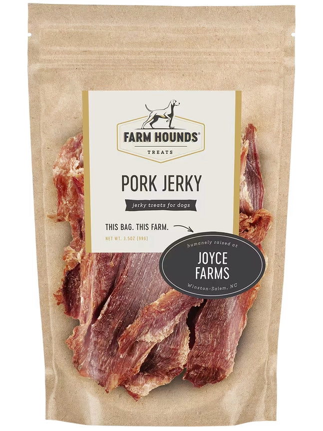 Farm Hounds Pork Jerky 3.5oz Dog Treats