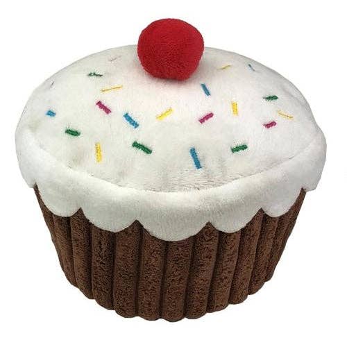PETLOU, INC. Cupcake Plush Dog Toy