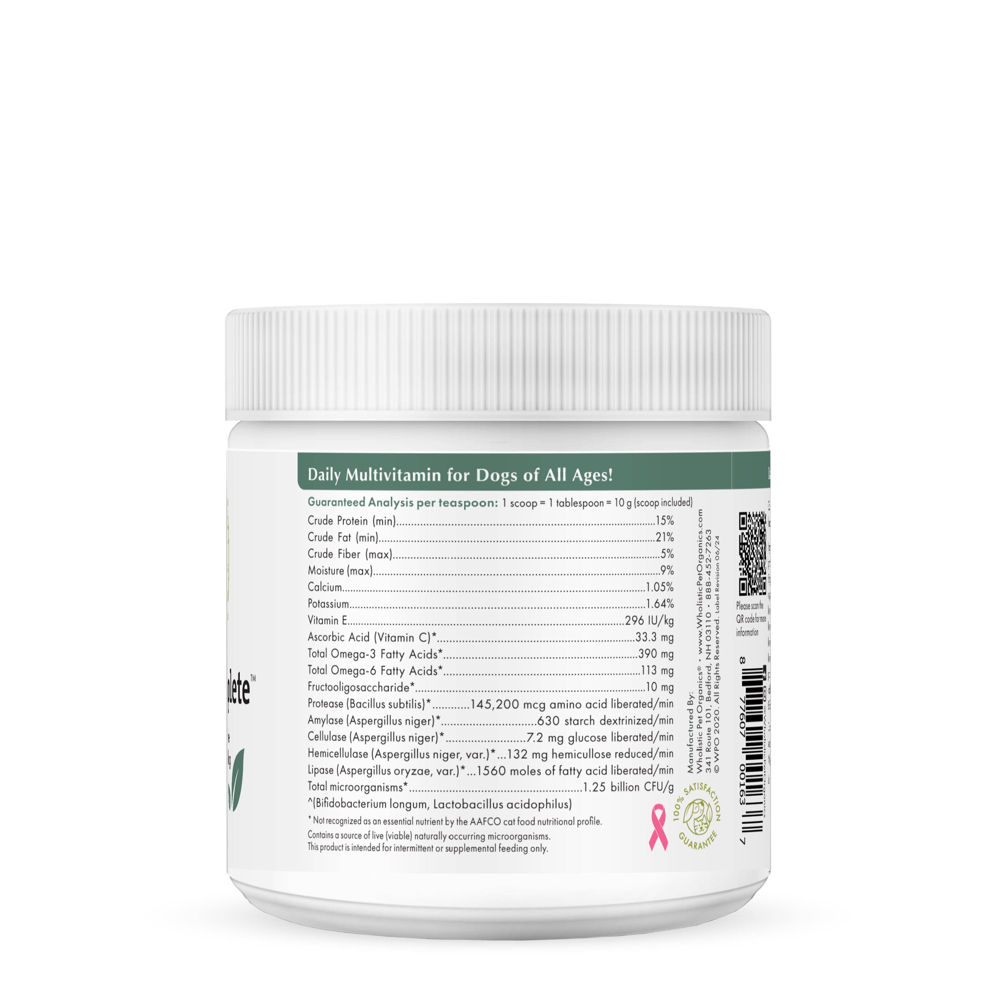 Wholistic Pet Organics Puppy Complete Multivitamin for Dogs