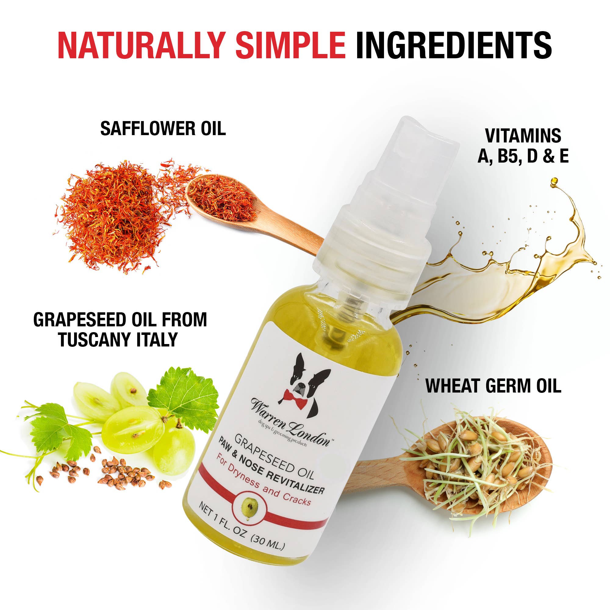 Warren London Dog Products Grapeseed Oil Paw Revitalizer