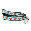 The Worthy Dog Graphic Hearts Lead