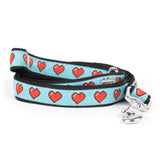 The Worthy Dog Graphic Hearts Lead