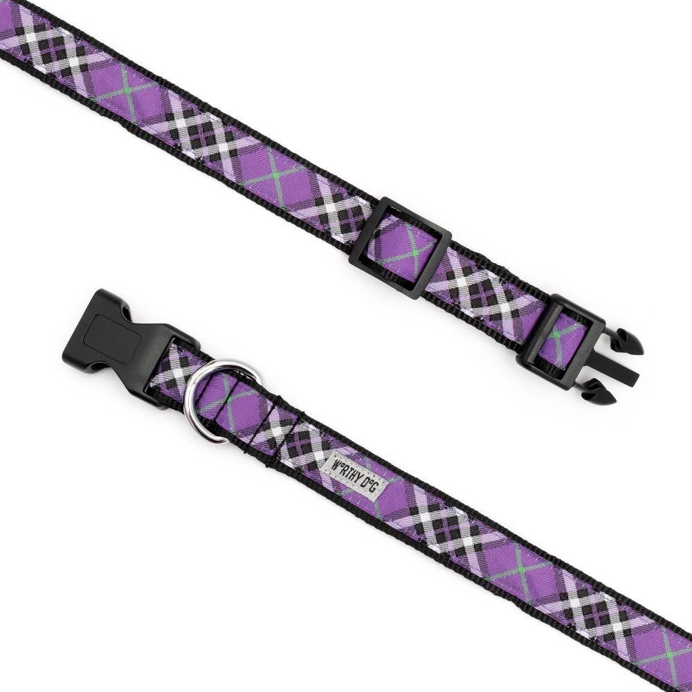 The Worthy Dog Bias Plaid Collection Collars