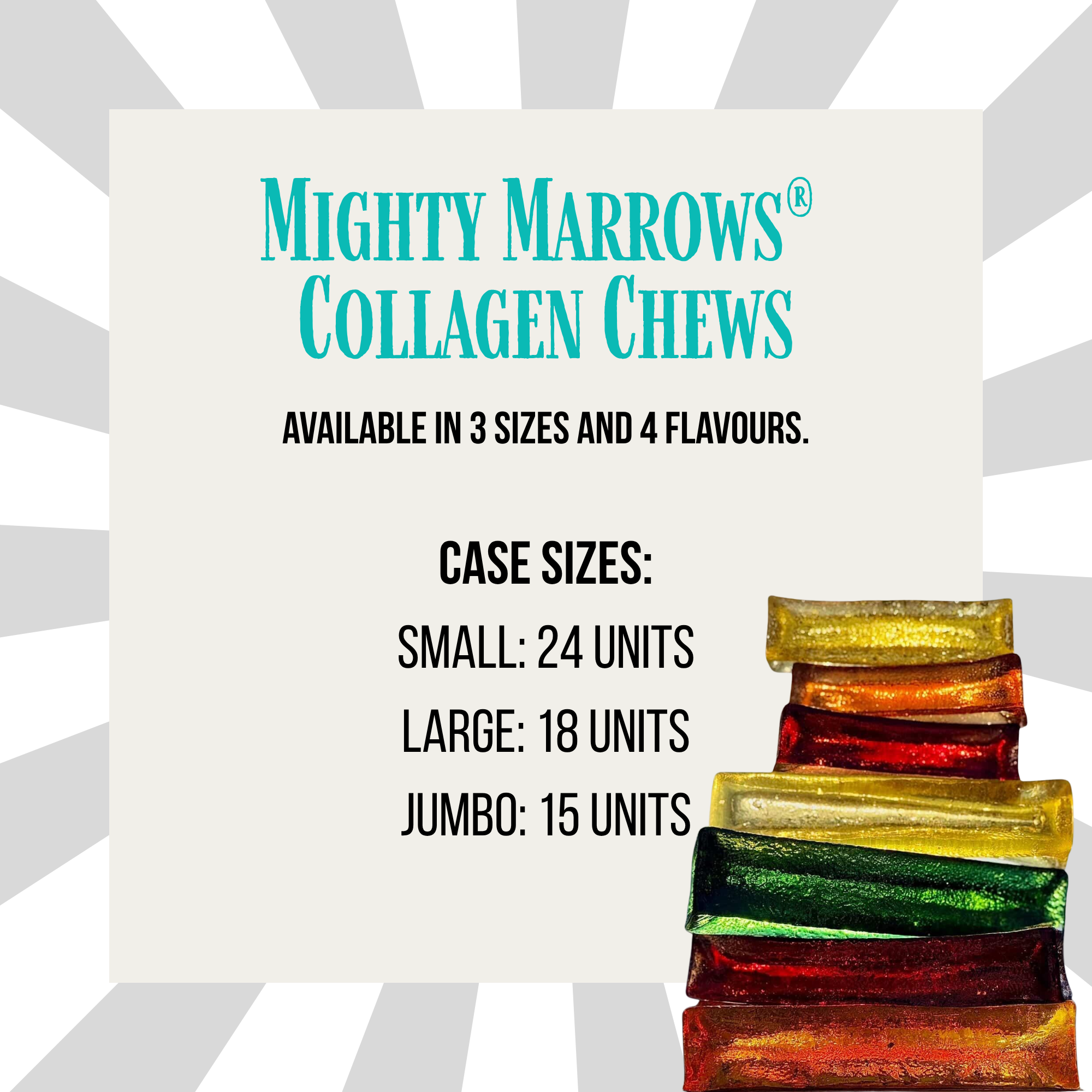Wag & Bright Supply Co. Mighty Marrows Collagen Beef Liver Dental Chew