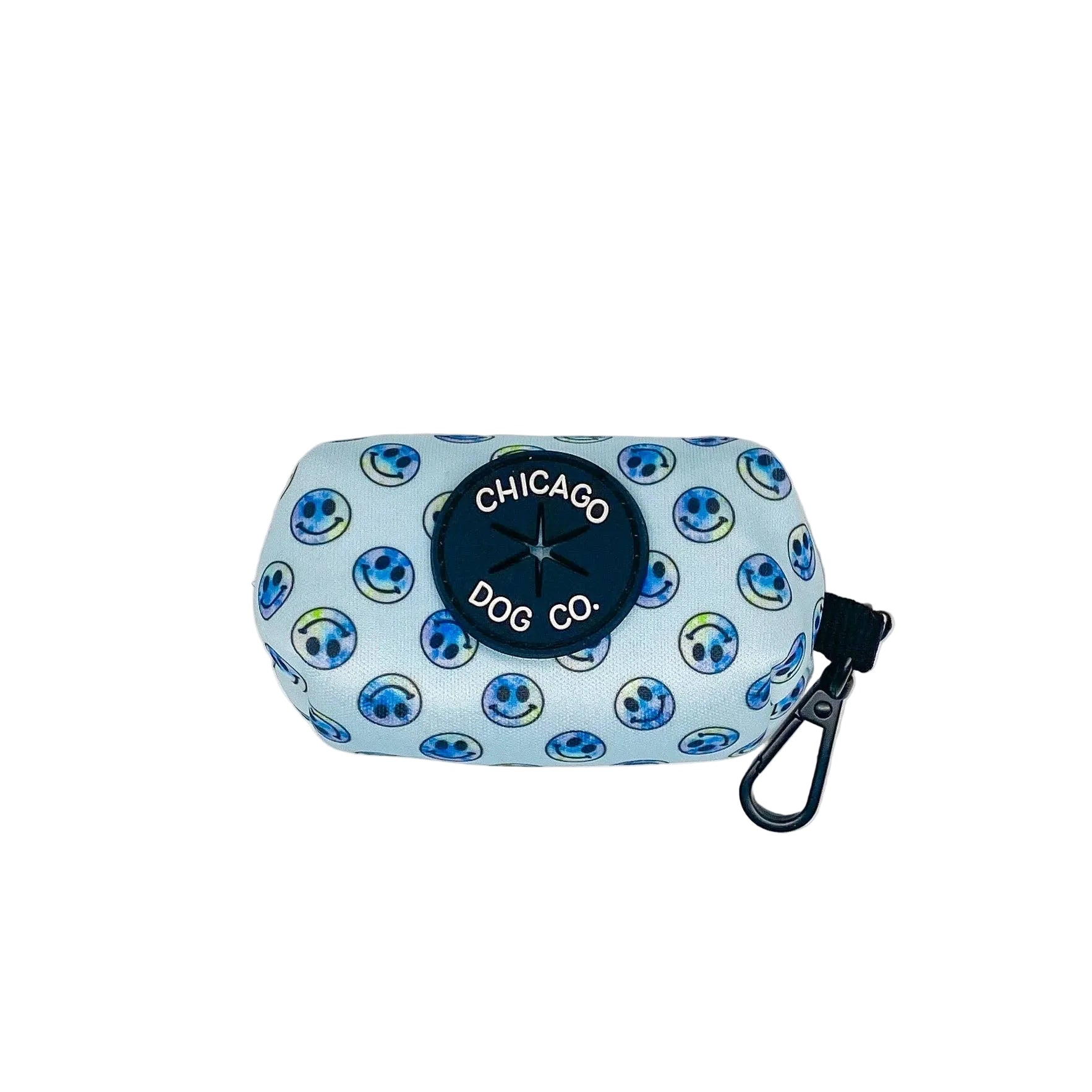 Chicago Dog Co. Tie Dye Smiley Poop Bag Holder
