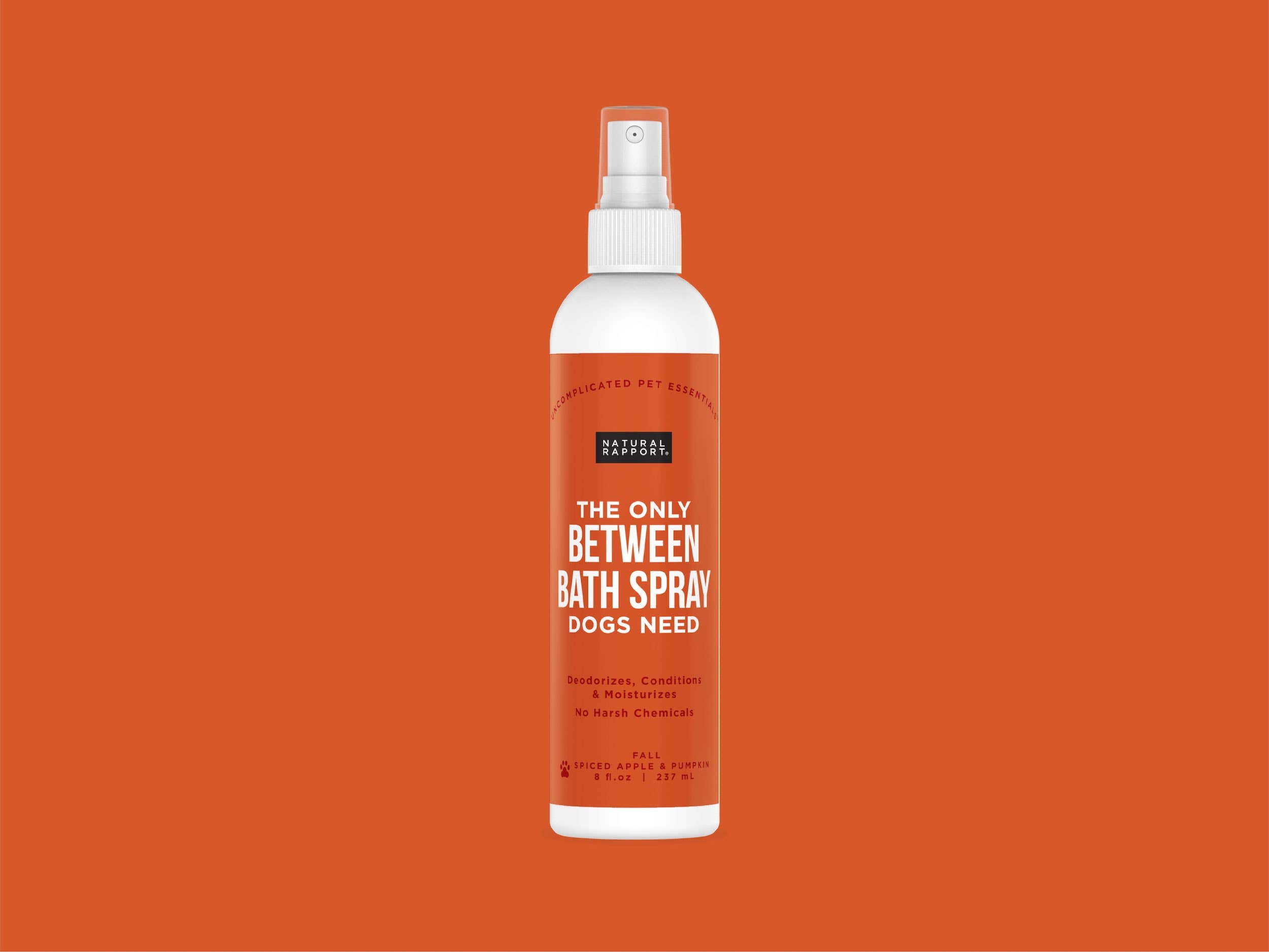 Natural Rapport The Only Between Bath Spray Dogs Need Apple & Pumpkin Scent