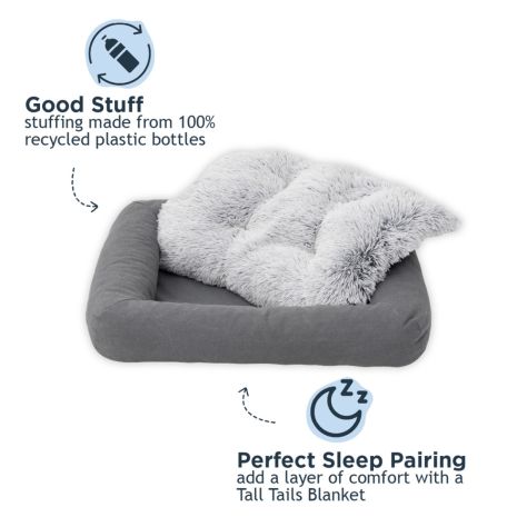 Tall Tails All-In-One Grey Pet Bed