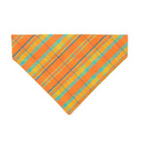 Made By Cleo - "Canyon Sunset" - Orange Plaid Bandana for Cats + Small Dogs